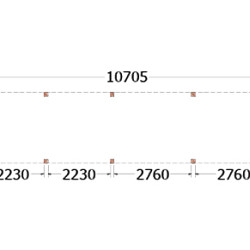 Buitenverblijf Palermo 10750x2550x2450mm (bxdxh)