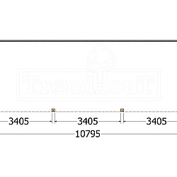 Aanbouwveranda Modena 10800x3650x2700mm (bxdxh)