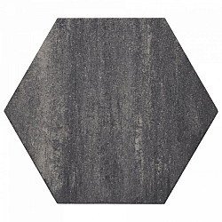 Soft Comfort Zeskanttegel 60/52,5x30x4cm Grijs/Zwart