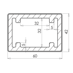 WEO® Zonweringselement Brise Soleil 42x60mm | Cedar | 390cm | E-klasse