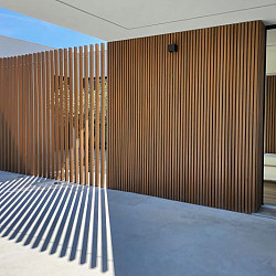 WEO® Zonweringselement Brise Soleil 42x60mm | Teak | 390cm | E-klasse