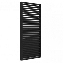 Shutterscherm vuren 120x224cm zwart gespoten