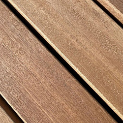 Terrasplank Bangkirai 19x90mm glad/ribbel Premium P120 |427cm