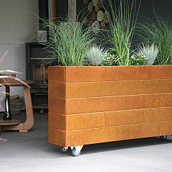 Plantenbak Modulair Corten 150x60x42cm