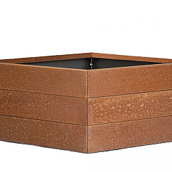 Plantenbak Modulair Corten 150x150x42cm