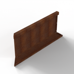 Plantenbak Module+ Inwendig hoekpaneel-Rechts (C) 90x42cm Corten