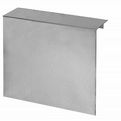 Overzetstuk muurelement Recht - 150x30x12.8cm Verzinkt