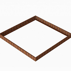 Plantenbak Module+ Corten 360x360x28cm