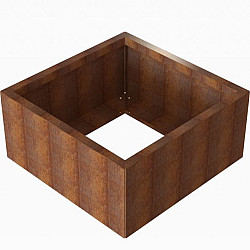 Plantenbak Module+ 90x90x42cm Corten