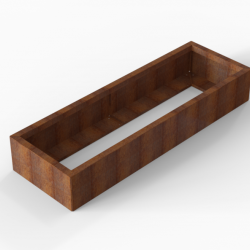 Plantenbak Module+ Corten 180x60x28cm