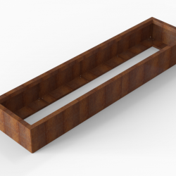 Plantenbak Module+ Corten 240x60x28cm