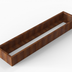 Plantenbak Module+ Corten 270x60x28cm