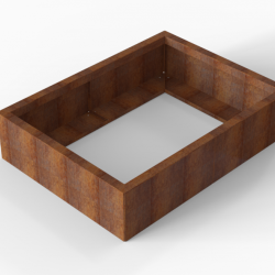 Plantenbak Module+ 90x120x28cm Corten
