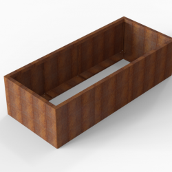 Plantenbak Module+ 90x210x56cm Corten