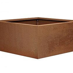 Plantenbak Vlak Corten 90x90x60cm