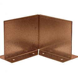 Inwendige hoek Double (flg) 10cm Corten