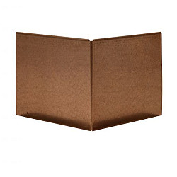Uitwendige hoek Kantopsluiting Single & Single flex 16.5cm Corten