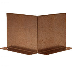 Uitwendige hoek Kantopsluiting Double (flg) 10cm Corten