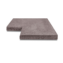 ArtiStone Oud Hollands Zwembadrand hoekstuk 90 graden 60/40x60/40x5cm Taupe