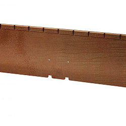 Kantopsluiting Single Flex 300x27.7cm Corten