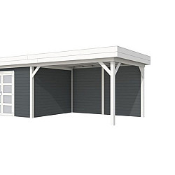 Vuren Topvision Premium Parelhoen 400x300cm en luifel 400cm onbehandeld