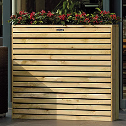 Terrasbloembak Elan Excellent, 93x30x103cm groen geïmpregneerd