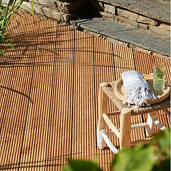 Douglas enkelzijdig geprofileerd dekdeel, 2,5x14,5x500cm groen geïmpregneerd