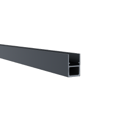 Boston Aluminium versterkt Profiel L-175cm 25x35mm |RAL9005