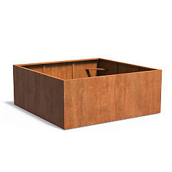 CARREZ met bodem 2000x2000x600mm Corten (CA1.1)