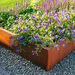 CARREZ met bodem 2000x2000x600mm Corten (CA1.2)