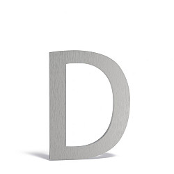 Huisletter 70x5x90mm RVS 5mm (D RVS)