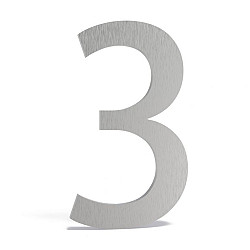 Huisnummer 79x5x120mm RVS 5mm (3 RVS)