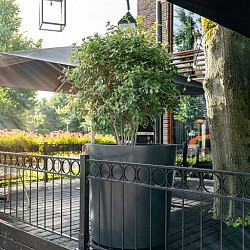 CONIC met bodem Ø600x600mm Aluminium (AC8.1)