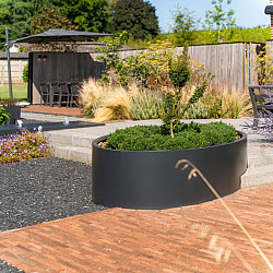 ELLIPSE met bodem 2800x1600x600mm Aluminium (AEL1)