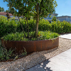 ELLIPSE zonder bodem 2000x1200x400mm Corten (CELW4)