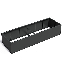 CARREZ zonder bodem 3000x1000x600mm Aluminium (AFW18.1)