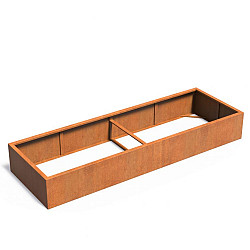 CARREZ zonder bodem 3000x1000x400mm Corten (CAW18.2)