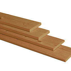 Douglas geschaafde Plank 1,6x14x400cm groen geïmpregneerd