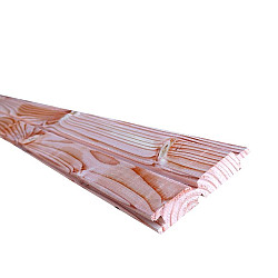 Douglas geschaafd 2-zijdig dubbel rhombus profielplank, 2,7 x 14,5 x 224 cm, onbehandeld