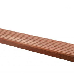 Hardhouten enkelzijdig geprofileerd dekdeel, 2,1 x 14,5 x 365 cm.