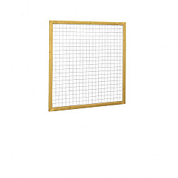 Grenen betonijzertrellis met maas 75x75cm in Raamwerk 44x68cm 180x180cm groen geïmpregneerd