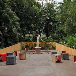 GeoCeramica® 60x60x4cm Quadrato Cool Grey