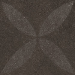 Keramische tegel vtwonen Solostone Unico Flower Brown Decor 80x80x3cm