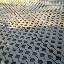 Grastegel 41x61x12cm Grijs VLAK