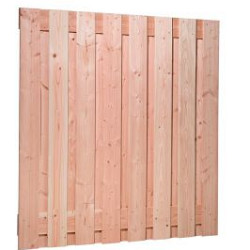 Douglas geschaafd plankenscherm 17-planks 18mm 180x180cm onbehandeld