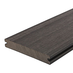 WPC 23x210mm Fiberdeck Premium | massief | 2-zijdig Dark Grey 400cm