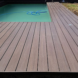 WPC 22,5x210mm Fiberdeck Premium | massief | 2-zijdig Ipé 500cm
