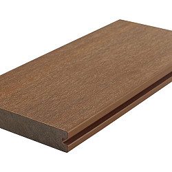 WPC 22,5x138mm Fiberdeck Premium | massief | 2-zijdig Teak 500cm