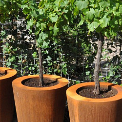 CONIC met bodem Ø1000x1000mm Corten 2mm (CC5)