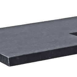 Afdekplaat-Vijverrand Basalt G684 50/30x50/30x3 hoekstuk gezoet | op=op